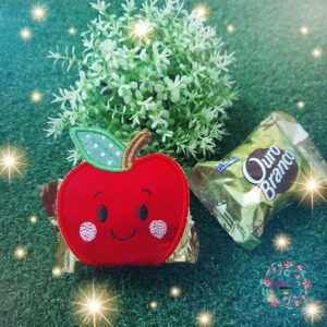 Matrizes de Bordado - Porta Bombom Maçã